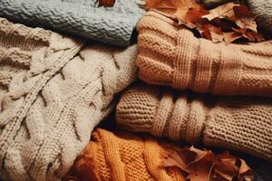 clothes sweaters woolen autumn photo