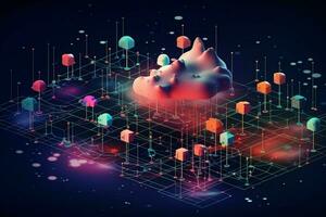 cloud networks concept photo