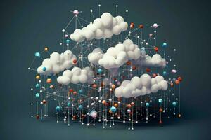 cloud networks concept photo