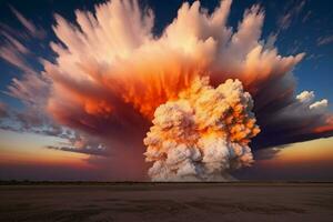 cloud sunset explosion photo