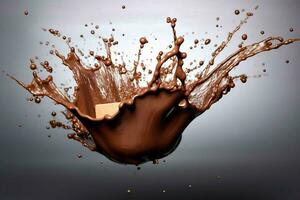 cocoa chocolate splash photo