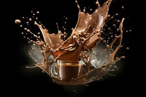 cocoa chocolate splash photo