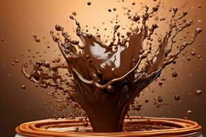 cocoa chocolate splash photo