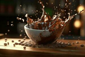 cocoa chocolate splash cinematic photo