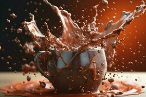 cocoa chocolate splash cinematic photo