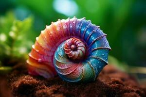 colorful seashell image hd photo