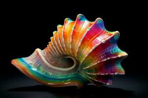 colorful seashell image hd photo