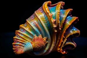 colorful seashell image hd photo