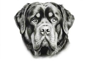 coloring dog head rottweiler photo
