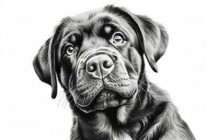 coloring dog head rottweiler photo