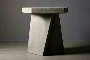 concrete podium table photo