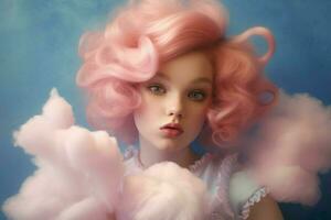 cotton candy baby photo