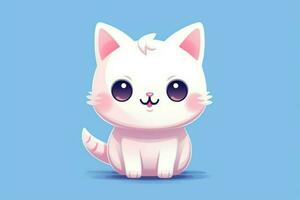 cute kawaii cat cartoon photo