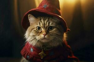 cute wizard cat photo