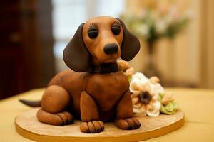 dachshund dog cake animal photo