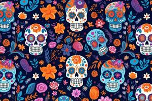 day of dead pattern photo