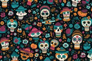 day of dead pattern photo