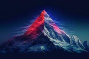 digital mountain flag photo