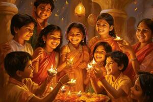 diwali celebration image hd photo