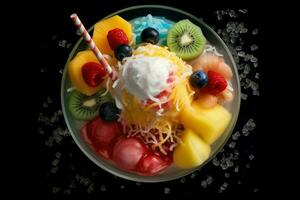 es campur Indonesian cold and sweet dessert concoct photo