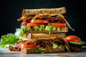 enjoy a fresh and tasty vegan sandwich made with photo