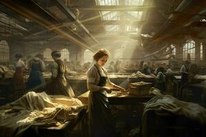 factory worker factory vintage 1800 year photo