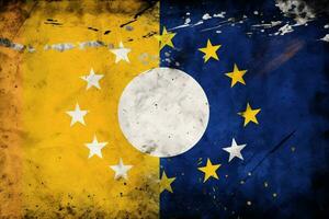 flag wallpaper of Bosnia and Herzegovina photo