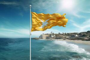 flag wallpaper of Cyprus photo