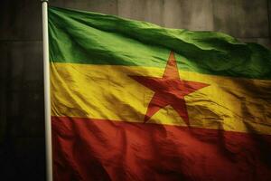 flag wallpaper of Ethiopia photo