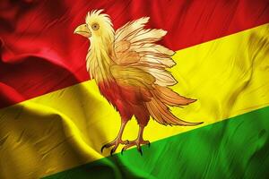 flag wallpaper of Guinea photo