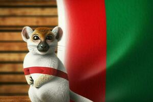 flag wallpaper of Madagascar photo