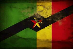 flag wallpaper of Mozambique photo