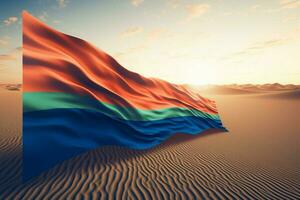 flag wallpaper of Namibia photo