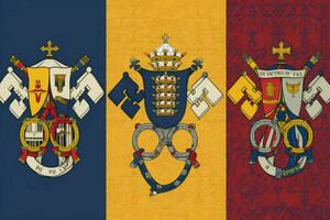 flag wallpaper of Papal States photo