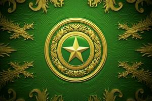 flag wallpaper of Turkmenistan photo