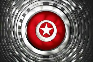 flag wallpaper of Tunisia photo