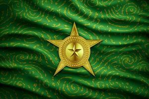 flag wallpaper of Turkmenistan photo