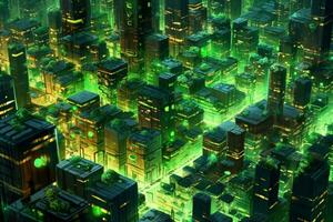 verde ciber ciudad foto