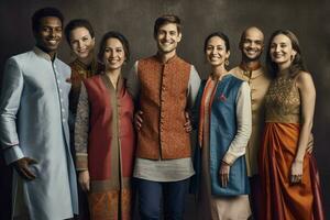 group of professionals in traditional clothing sm photo