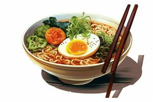 japanese ramen soup is traditionally delicious an photo