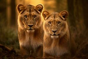 majestic big cats in the wild stare photo