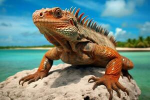 national animal of Cayman Islands The photo