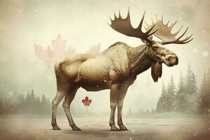 national animal of Canada photo