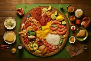 nacional comida de Brasil foto