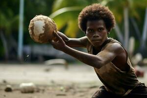 national sport of Solomon Islands The photo