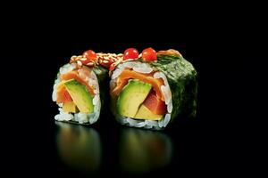 photo of Avocado roll with no background