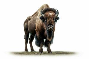 photo of bison with no background