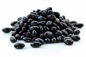 photo of black beans with no background