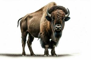 photo of bison with no background