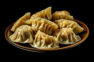 photo of dumplings with no background